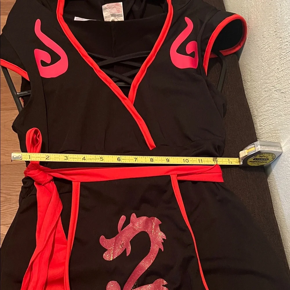 # 0577 + short sleeve jump shorts ninja Black and Red Dragon Costume - Picture 5 of 10